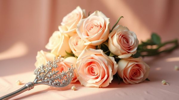 Bouquet roses saint valentin avec l'agitateur floral