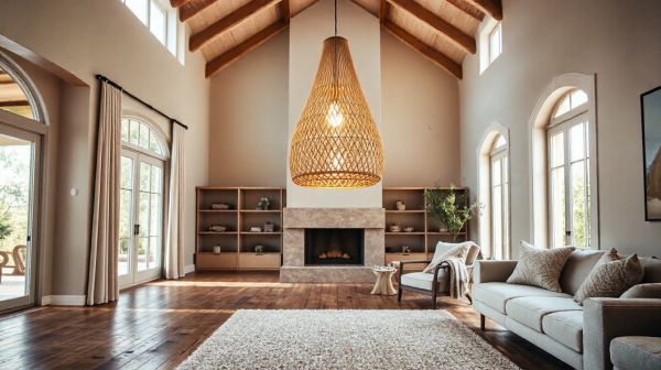 Les meilleures lampes suspendues en paille pour un déco chic