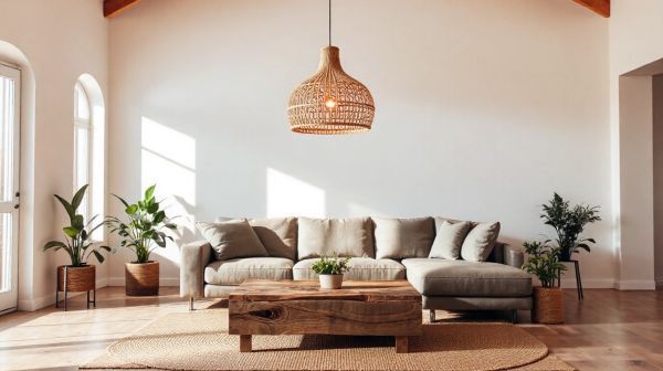 Les meilleures lampes suspendues en paille pour un déco chic