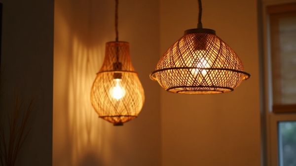 Optimisez votre décoration avec une lampe suspendue en paille